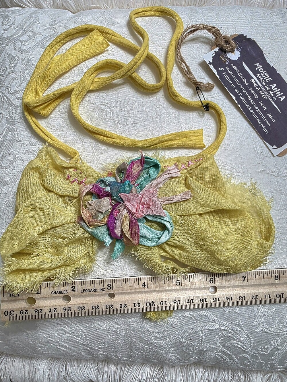 JABOT🩷 OOAK🩷REVERSIBLE NWT Chartreuse - Picture 7 of 9